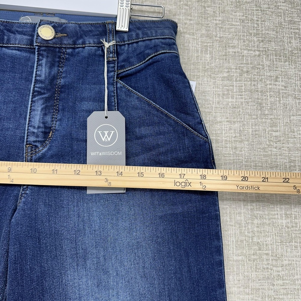 Wit & Wisdom Indigo Wide-Leg Jeans - Picture 12 of 15